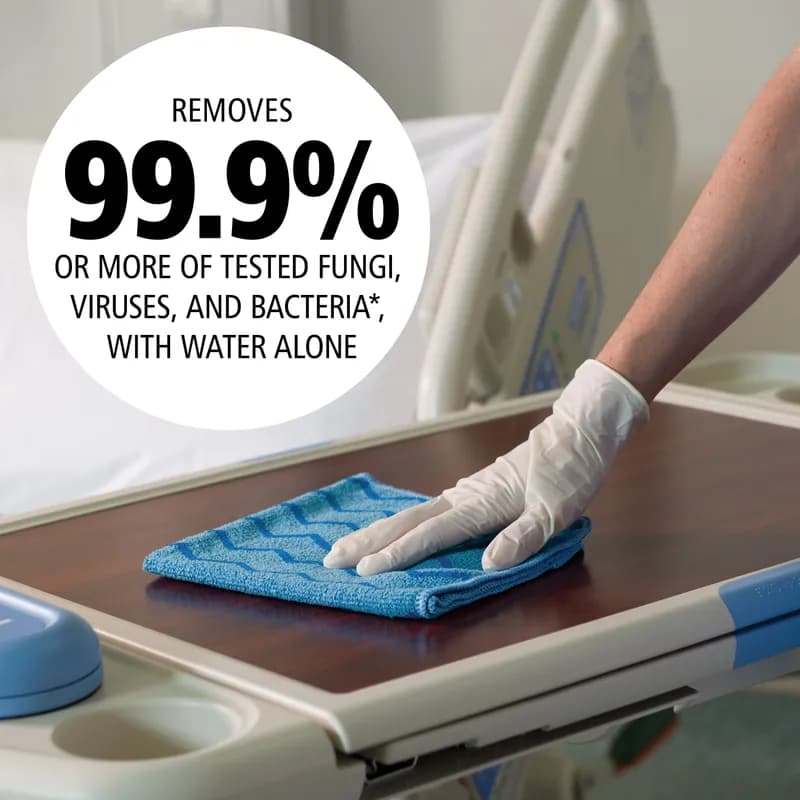 Hygen™ All Purpose Cleaning Cloth 16X16 IN Microfiber Blue 1/Each