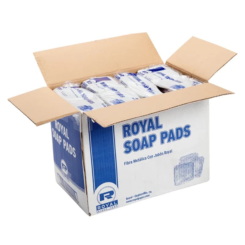 Soap Pad 3.50X3.25X0.75 IN Steel Wool Red Hotel Size Institutional 10 Count/Box 12 Box/Case
