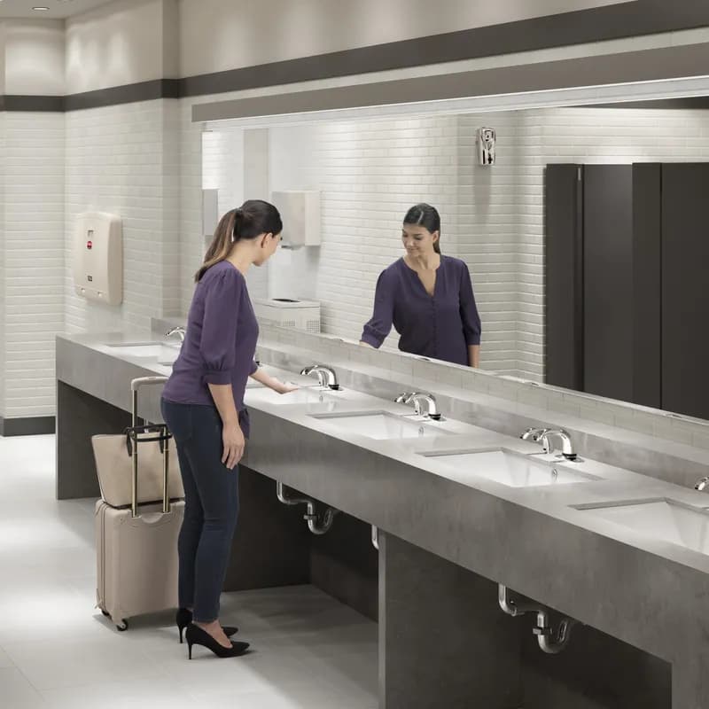 OneShot® Soap Dispenser Liquid Chrome Plastic Touchless Counter Mount Low Profile 1/Each