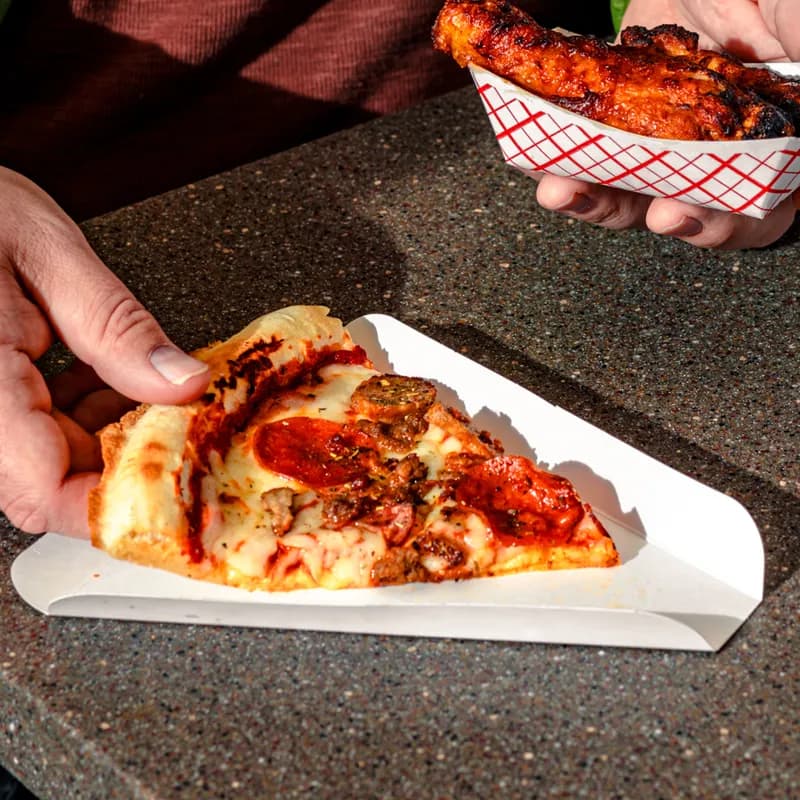 Pizza Slice Holder 7X8 IN Paperboard White 500/Case