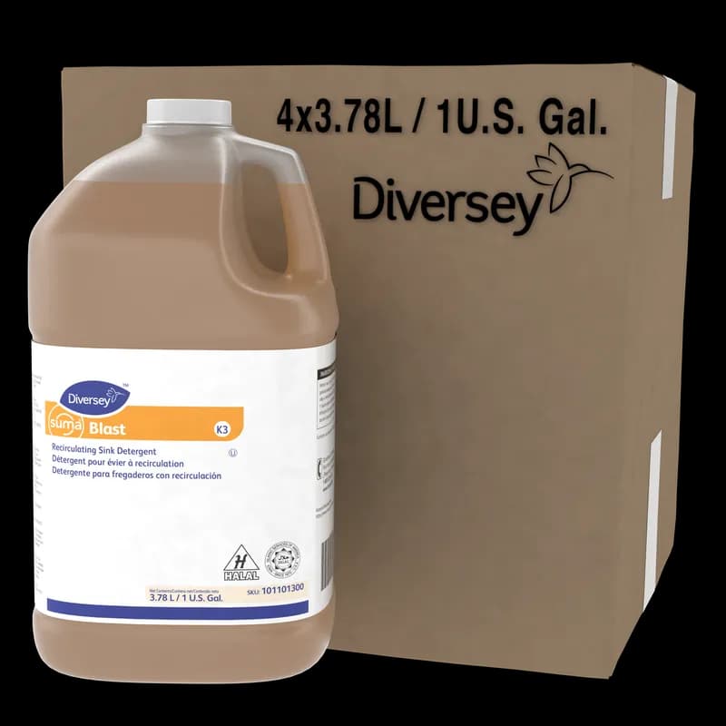 Suma® Blast K3 Sink Detergent 1 GAL Liquid Kosher Recirculating Auto-Dosed 4/Case