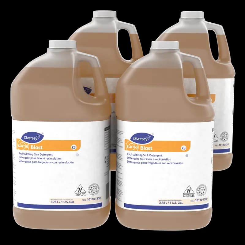 Suma® Blast K3 Sink Detergent 1 GAL Liquid Kosher Recirculating Auto-Dosed 4/Case