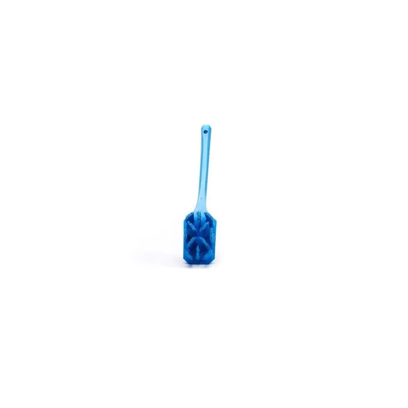 Vikan® Hand Brush 15.6X2.8X5.5 IN Polyester Glass PP Blue UST Color Coded Short Handle Stiff Bristles 1/Each