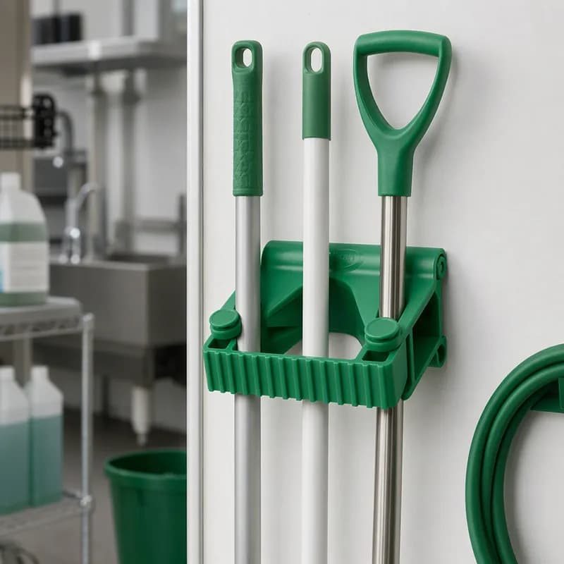 Vikan® Wall Bracket System Green PP Rubber Polyamide Hygienic Grip Band Module For 1-3 Tools 1/Each