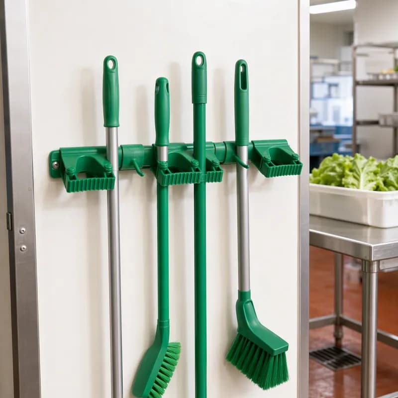 Vikan® Wall Bracket System Green PP Rubber Polyamide Hygienic Grip Band Module For 4-6 Tools 1/Each