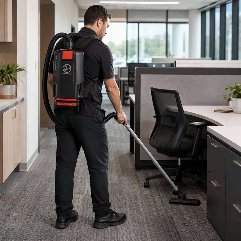 HVRPWR™ Backpack Vacuum 6 QT Black 450 W With Hose, Wand, Dusting Brush, Bag Battery/Charger Sold Separate 1/Each