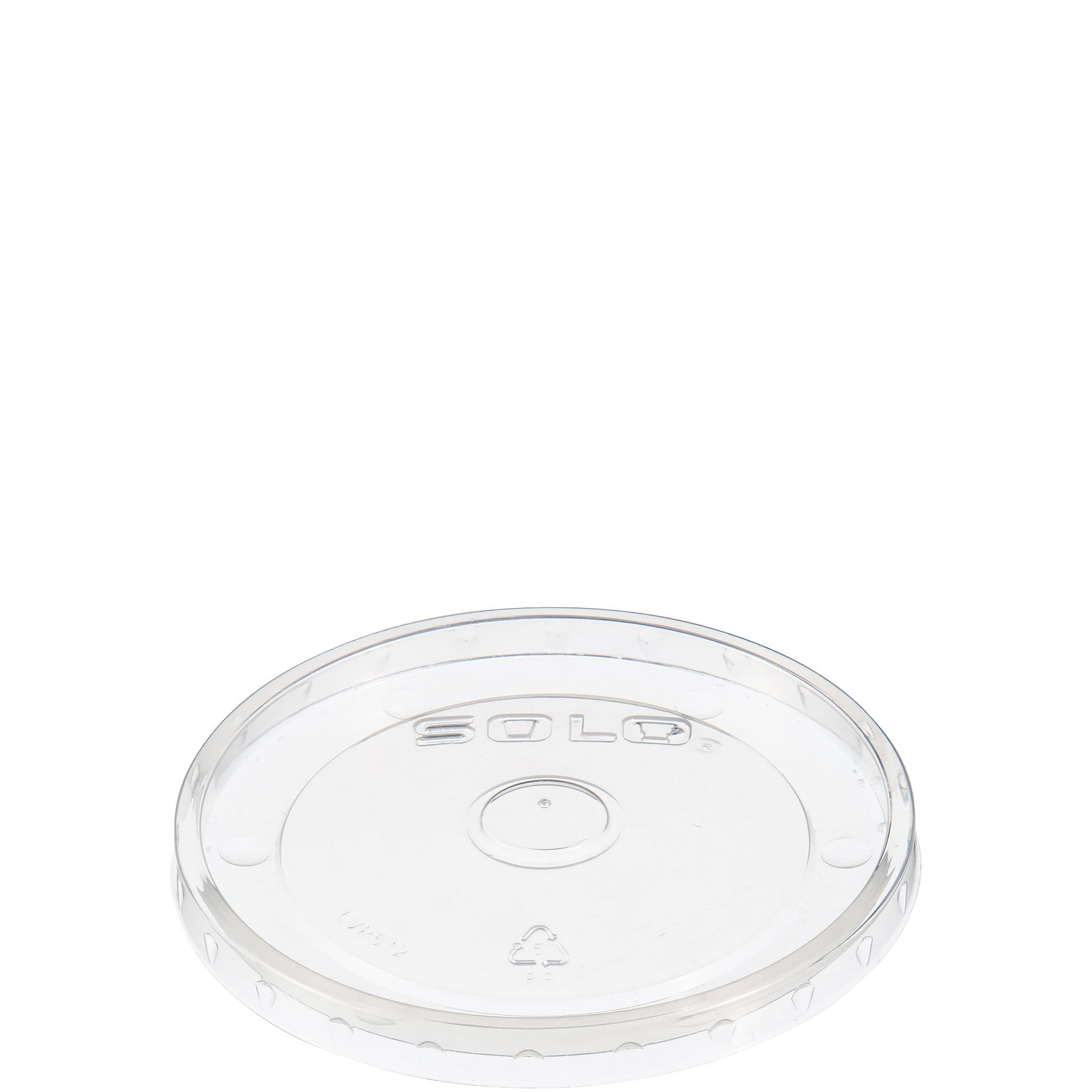 Solo® Lid 4.281X0.355 IN PP Clear For 12 OZ Paper Container Vented 100 Count/Pack 10 Packs/Case 1000 Count/Case