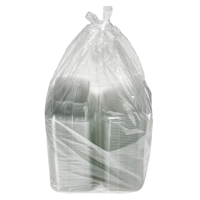 Deli Container Hinged With Flat Lid 24 OZ RPET Clear Rectangle Tamper-Evident 200/Case
