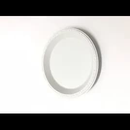 Pebble Box Plate 9 IN PP Ivory Round Microwave Safe Grease Resistant 400/Case