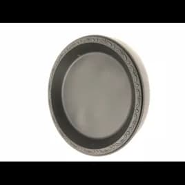 Pebble Box Plate 10.25 IN PP Black Round Microwave Safe Grease Resistant 400/Case