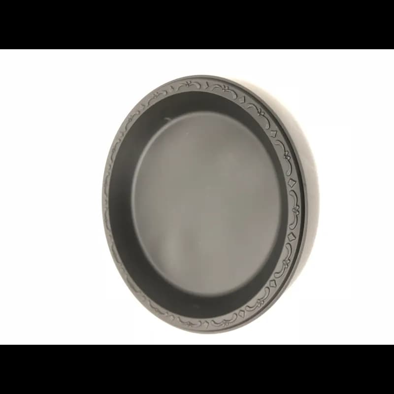 Pebble Box Plate 10.25 IN PP Black Round Microwave Safe Grease Resistant 400/Case