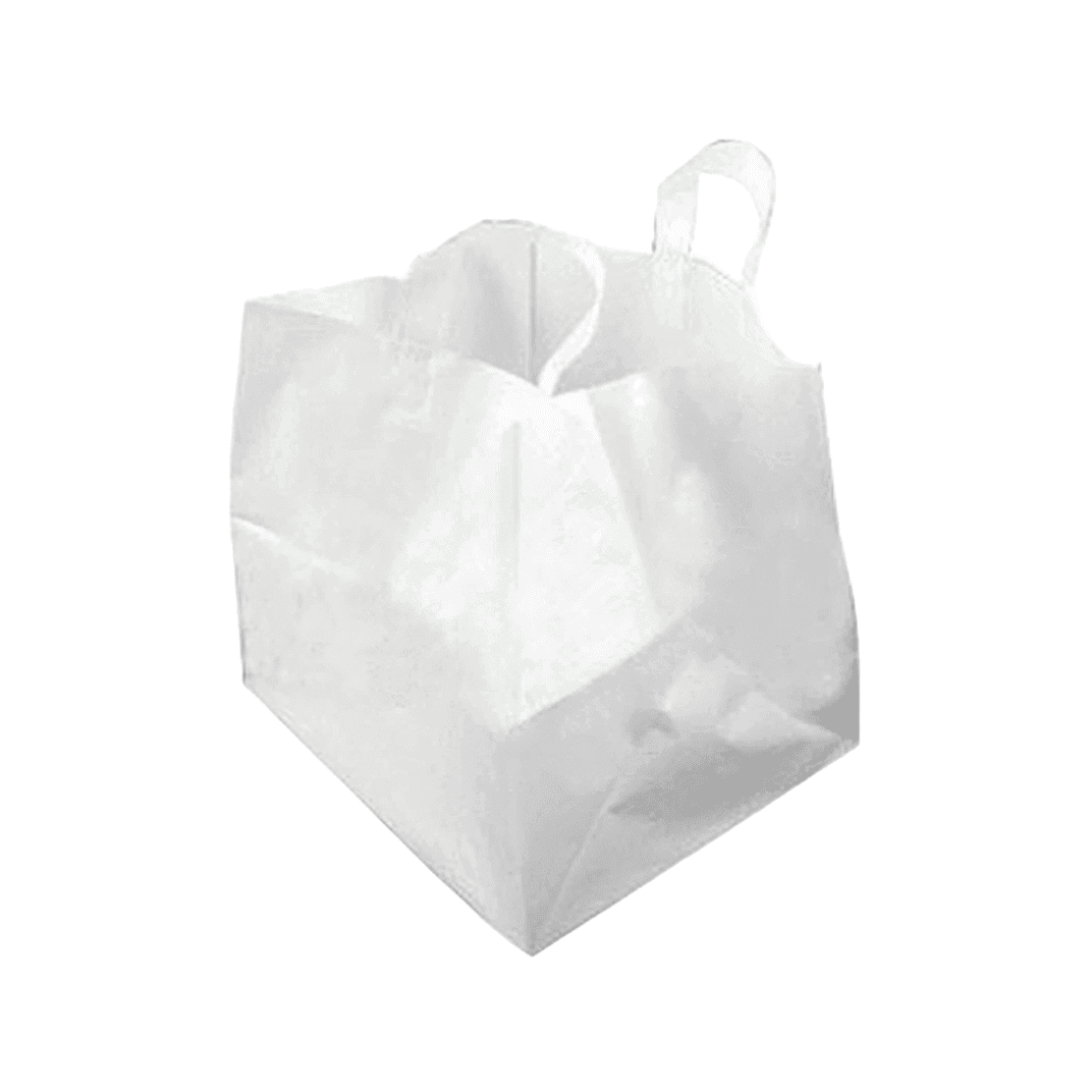 Bag #6.5 14X11.5X12 IN High-Density Polyethylene (HDPE) 3MIL White With Soft Loop Handle Closure 200/Case