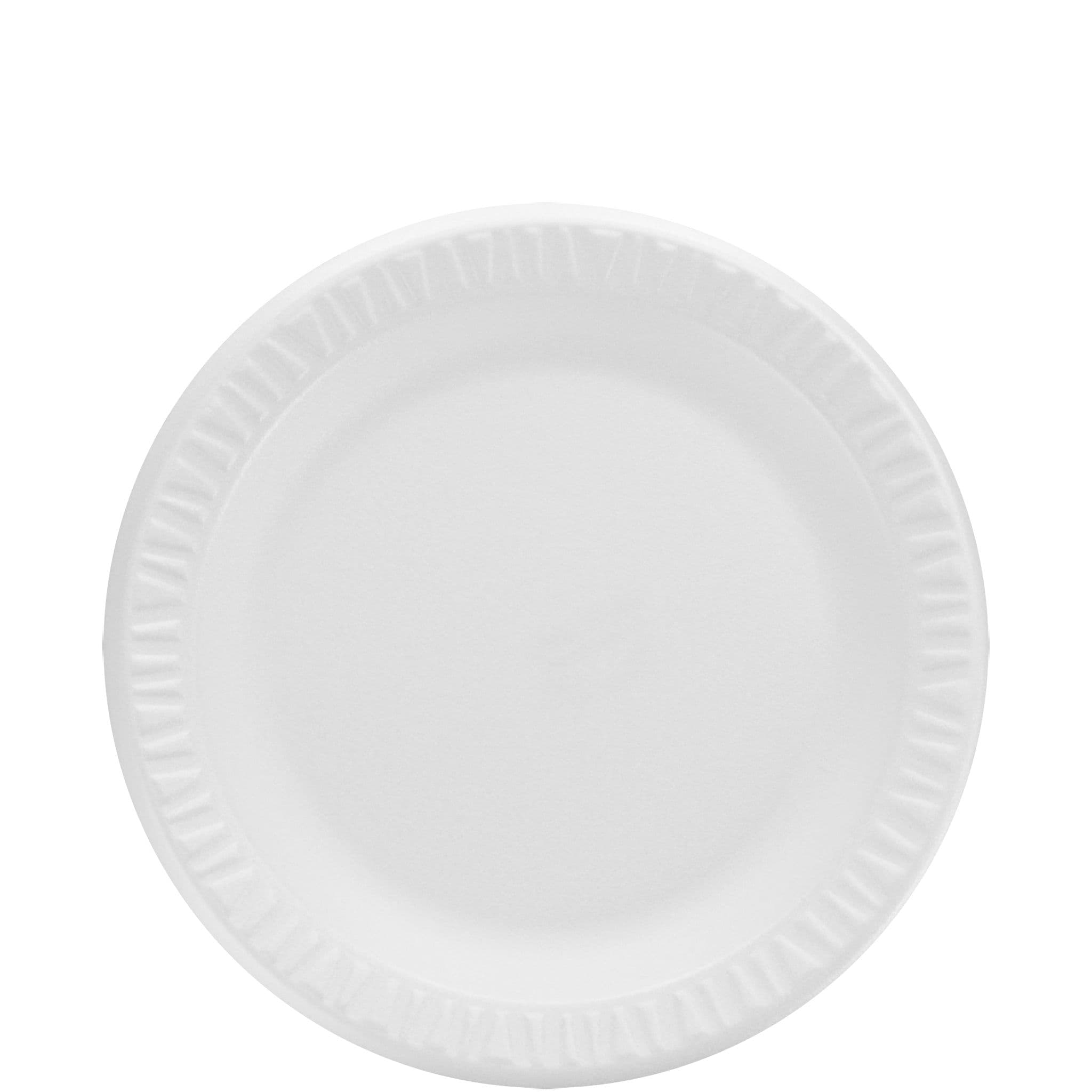 Dart® Concorde® Plate 9X0.92 IN XPS White Unlaminated 125 Count/Pack 4 Packs/Case 500 Count/Case