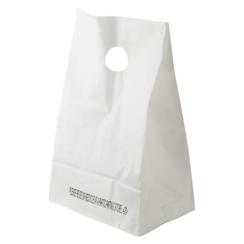 Lunch Bag 8.25X6X14X6 White With Die Cut Handle Closure High Density 1000/Case