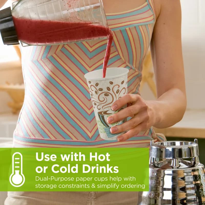 Dixie® Perfect Touch Hot Cup Insulated 16 OZ Double Wall Poly-Coated Paper White 1000/Case