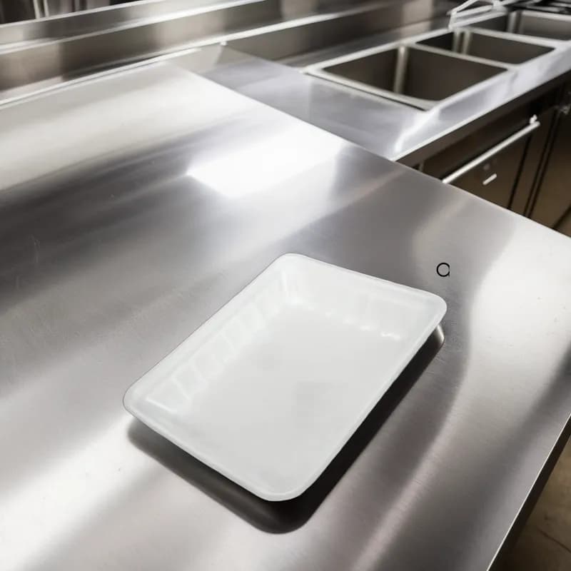 809P Meat Tray 11X9.25X2 IN Polystyrene Foam White Rectangle 200/Case