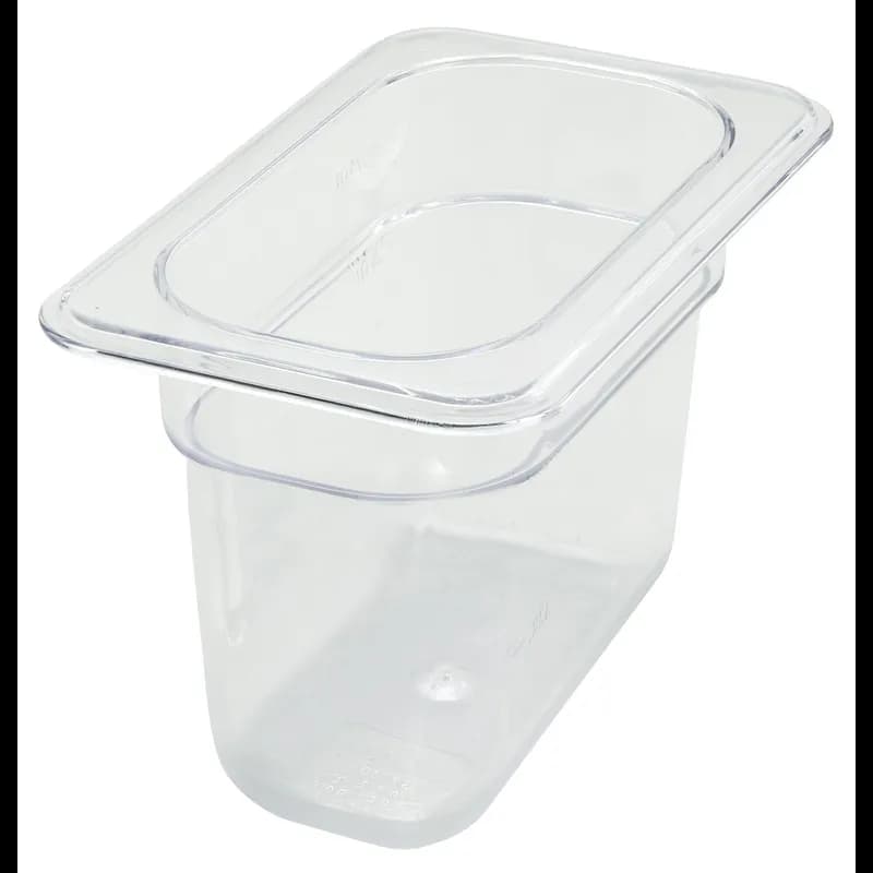 Food Pan 1/9 Size 6.875X6.375X5.8125 IN Rectangle Plastic 1/Each