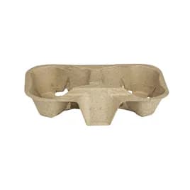 Karat® Cup Carrier 2 Compartment Molded Fiber For 8-24 OZ 600/Case