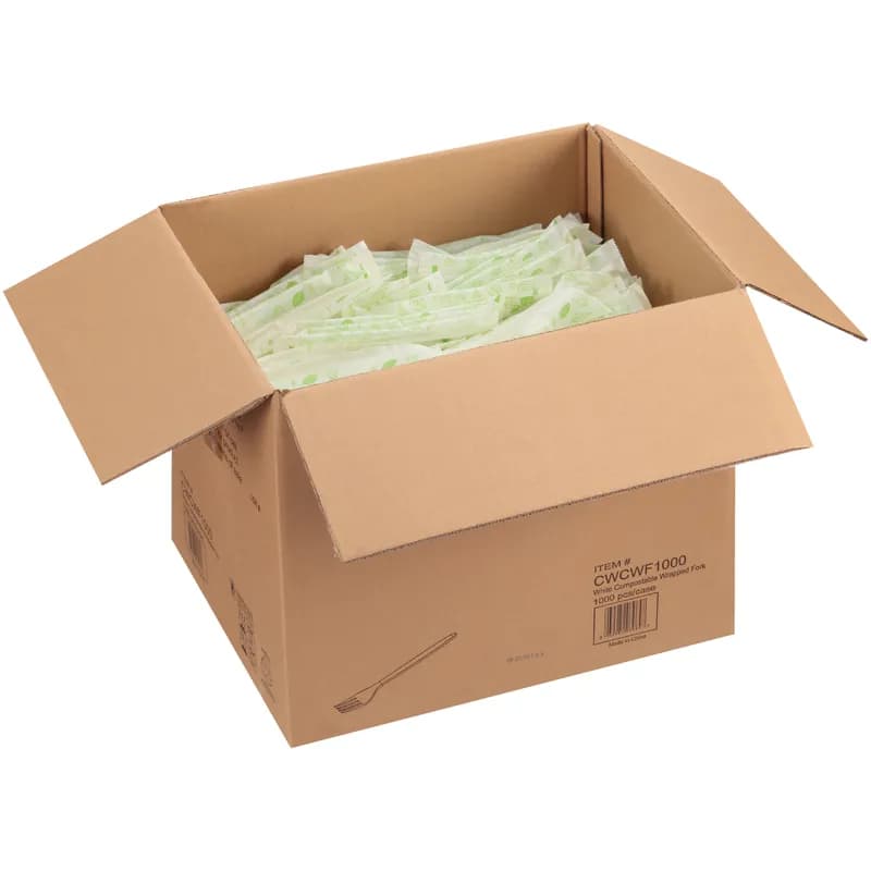 Fork 8.5 IN CPLA White Individually Wrapped 1000/Case
