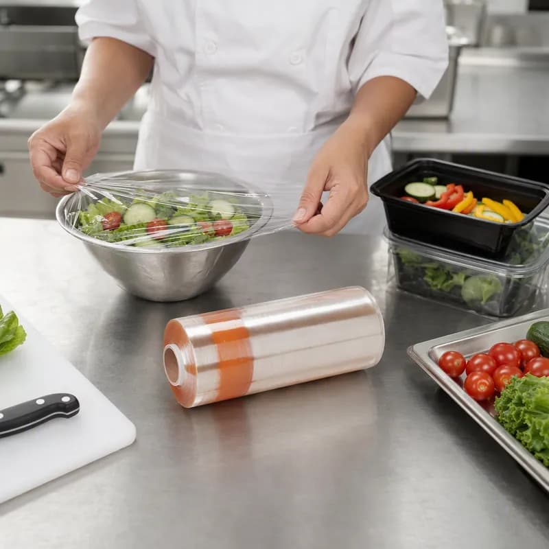 Multi-Purpose Cling Film Sheet 8X8 IN Plastic Clear 1/Roll