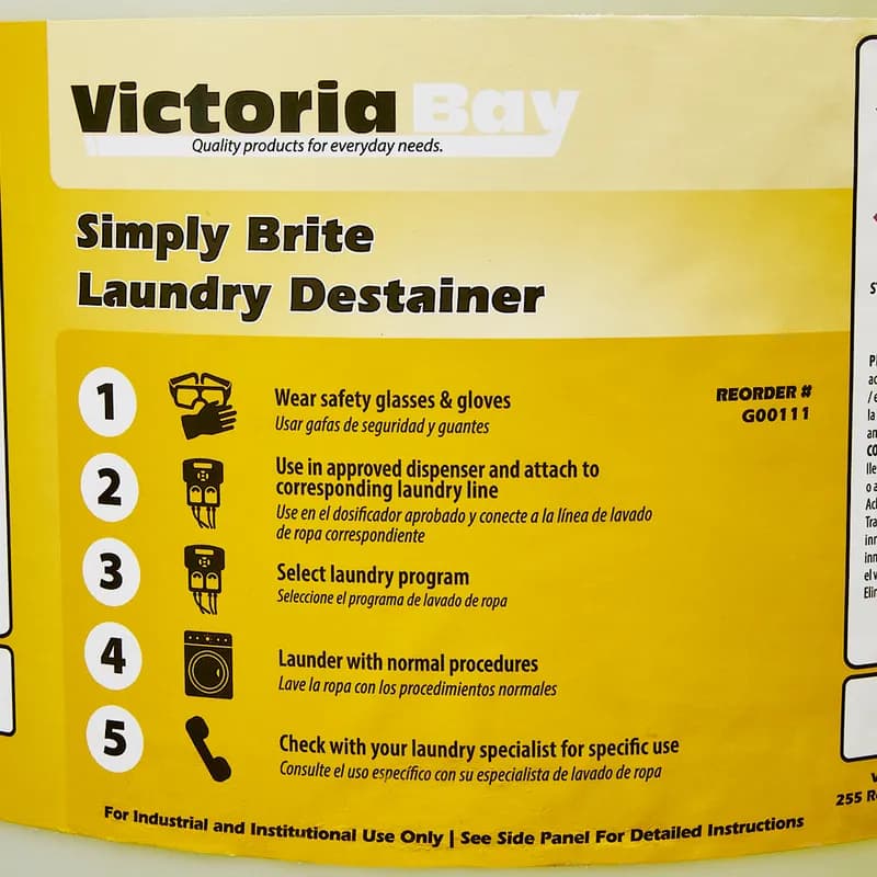 Victoria Bay Simply Brite Laundry Destainer 15 GAL 1/Drum