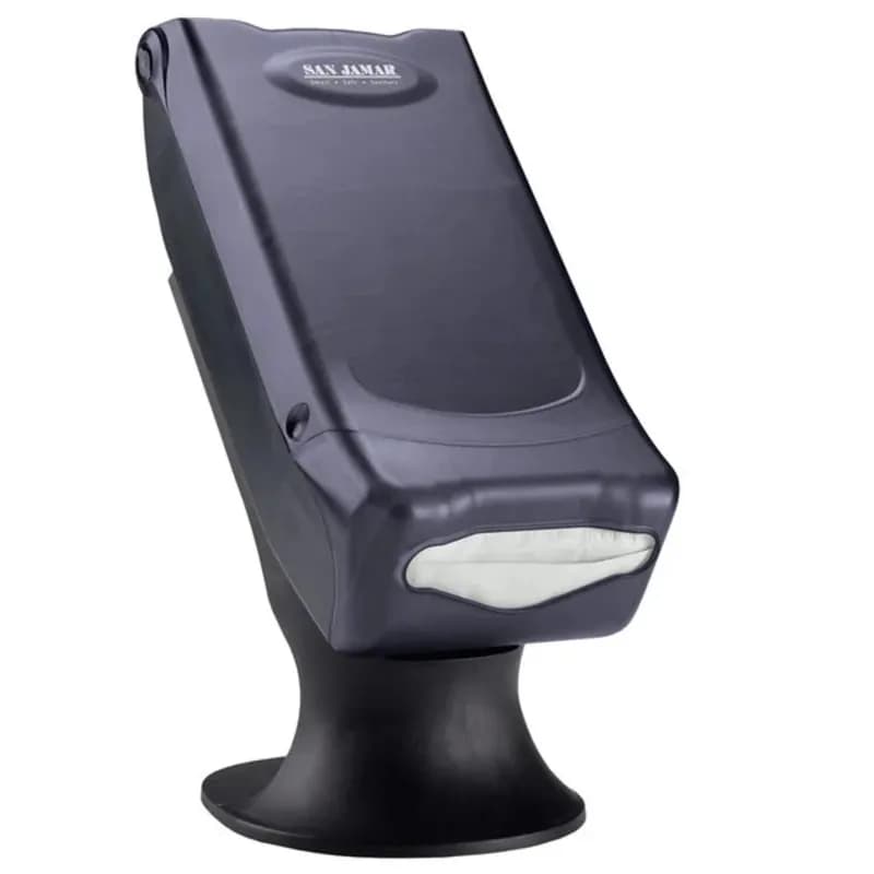 Napkin Dispenser 8X17.25 IN 550 CT Black Stainless Steel Countertop Upright 1/Each