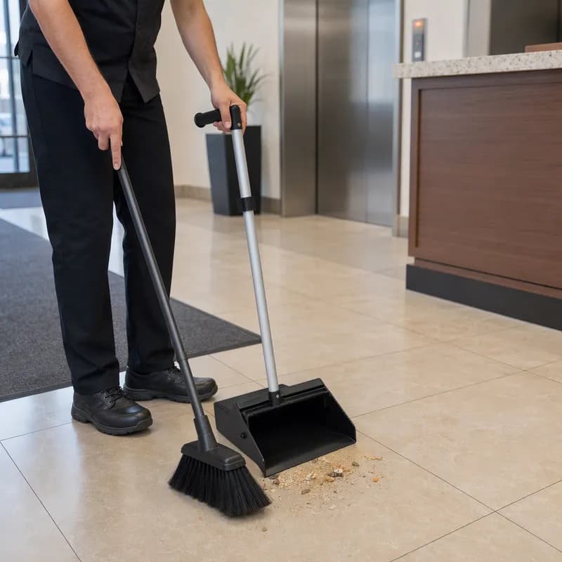 Lobby Dust Pan Plastic Ergonomic Handle 1/Each