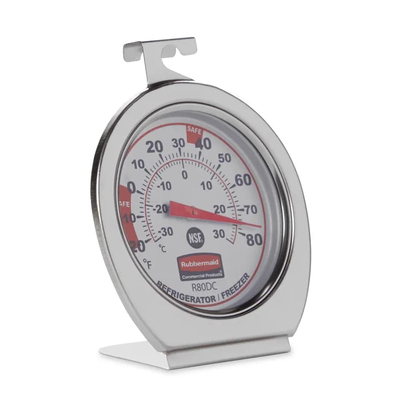 Refrigerator/Freezer Thermometer Plastic Metal -20F to 80F 1/Each