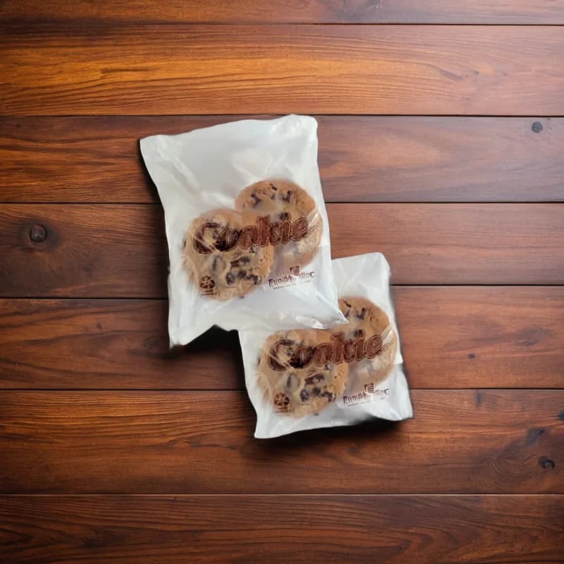 Snack Bag 5.75X5.5 IN HDPE White Cookie With Flip Top Closure Saddlepack 2000/Case