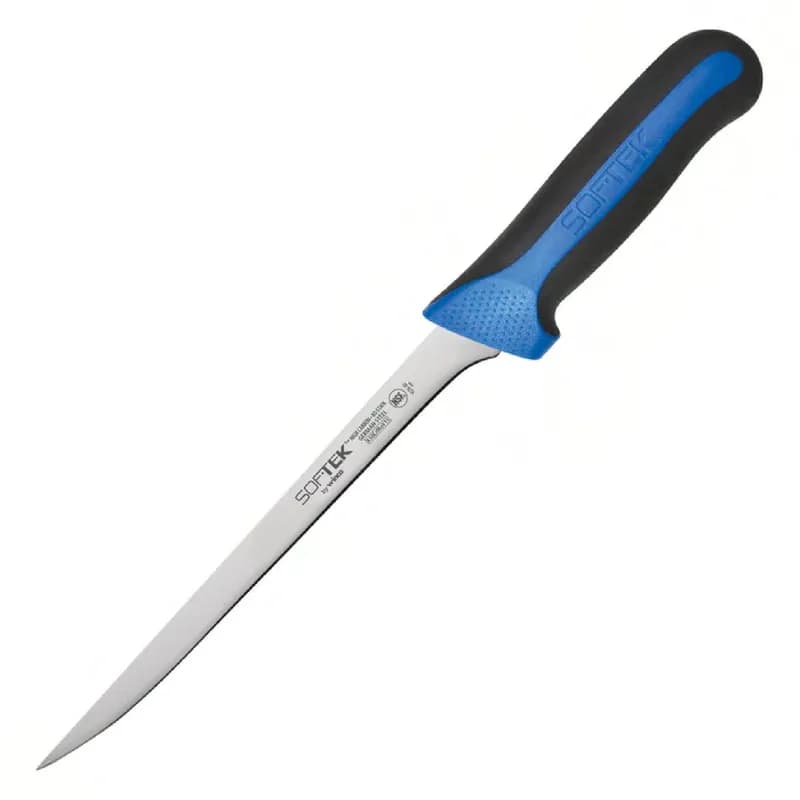 Sof-Tek Fish Knife 8 IN X50CrMoV15 Steel Soft Grip Handle Flexible 1/Each