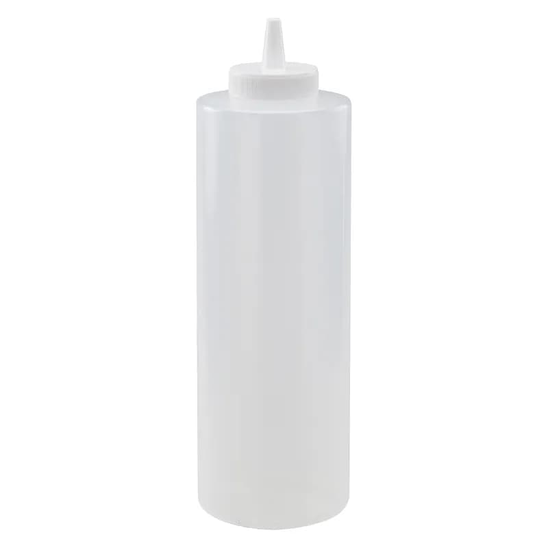 Squeeze Bottle 24 OZ Plastic Clear 12/Dozen