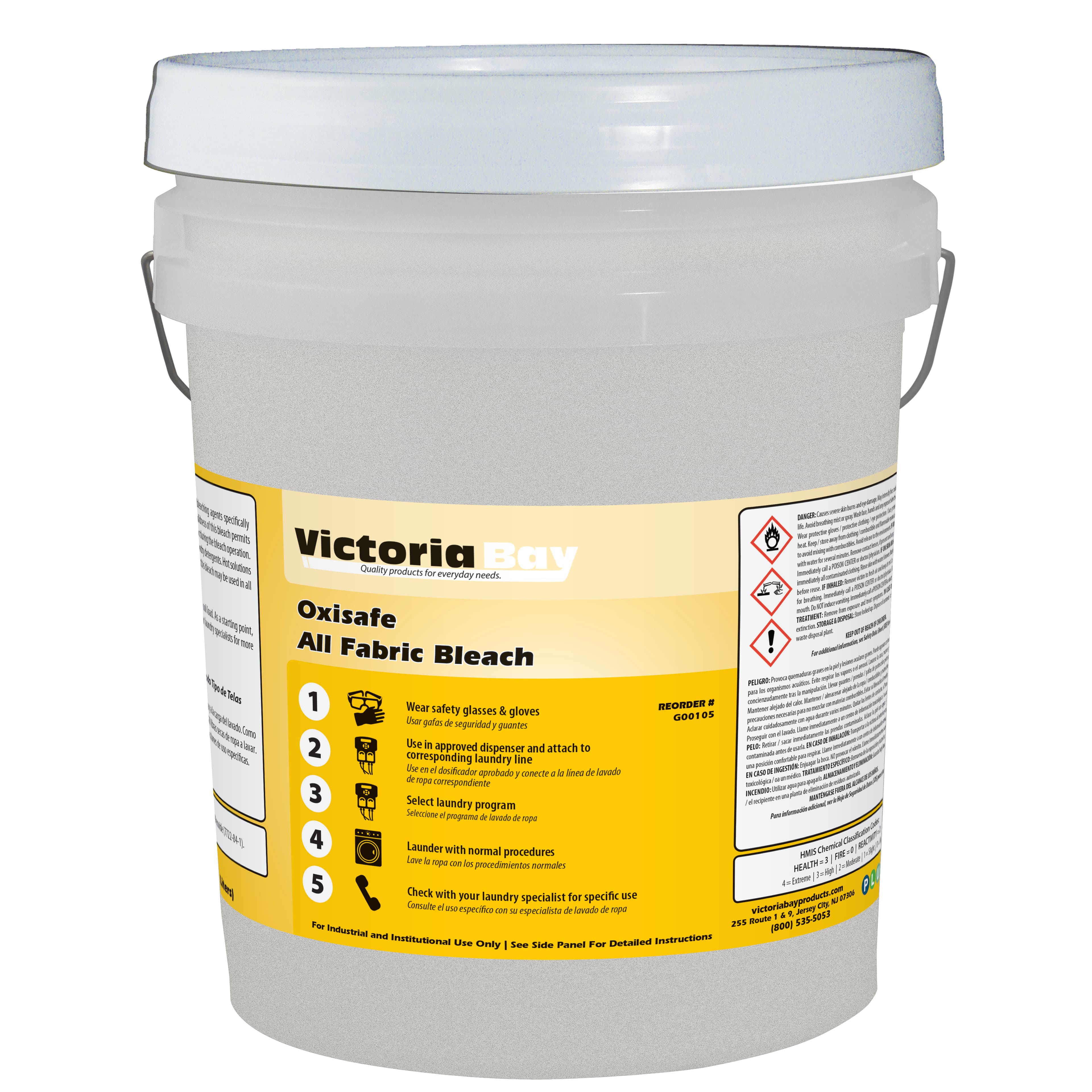 Victoria Bay Oxisafe All Fabric Bleach 5 GAL 1/Pail