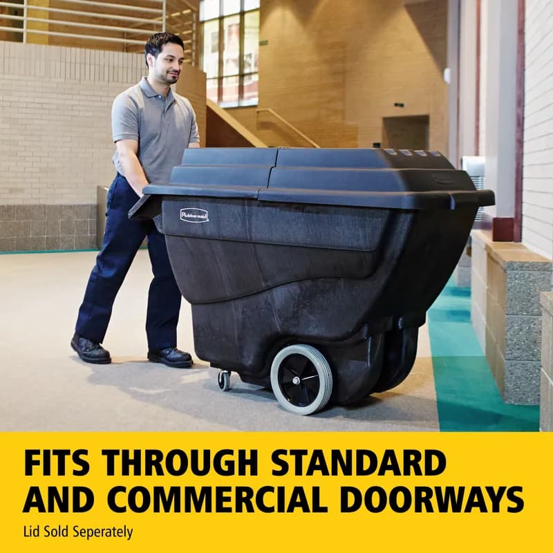 Utility Tilt Truck 53.1X26.9X33.9 IN 0.5 Cubic Yard 400 LB Black Structural Foam 1/Each
