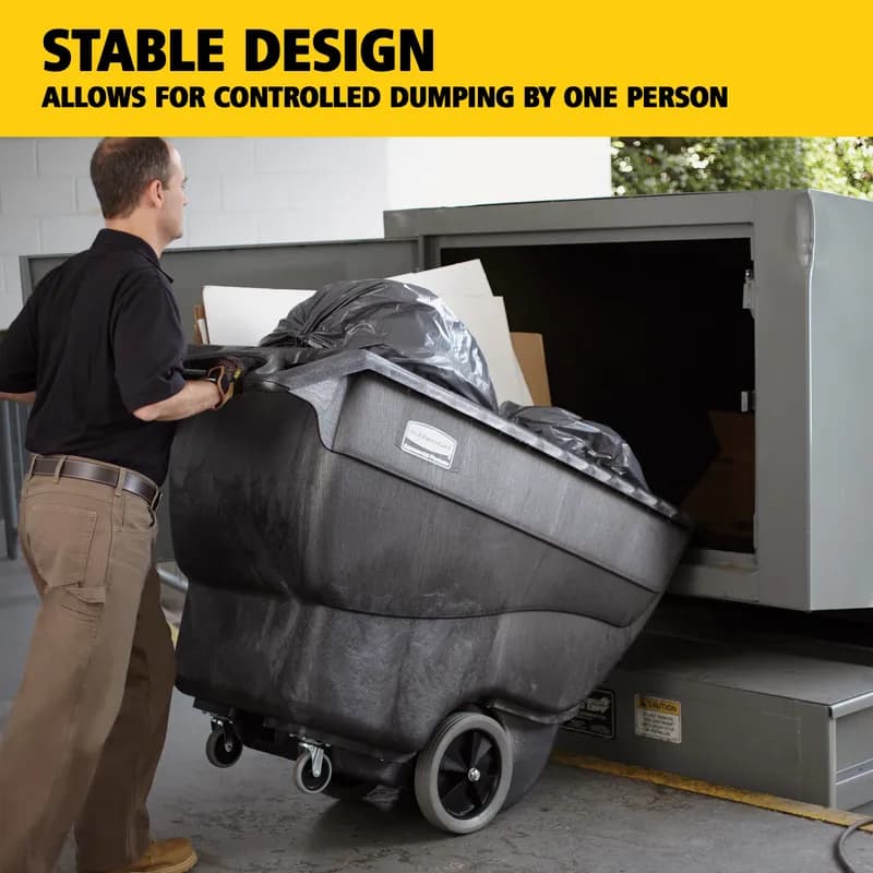 Utility Tilt Truck 53.1X26.9X33.9 IN 0.5 Cubic Yard 400 LB Black Structural Foam 1/Each