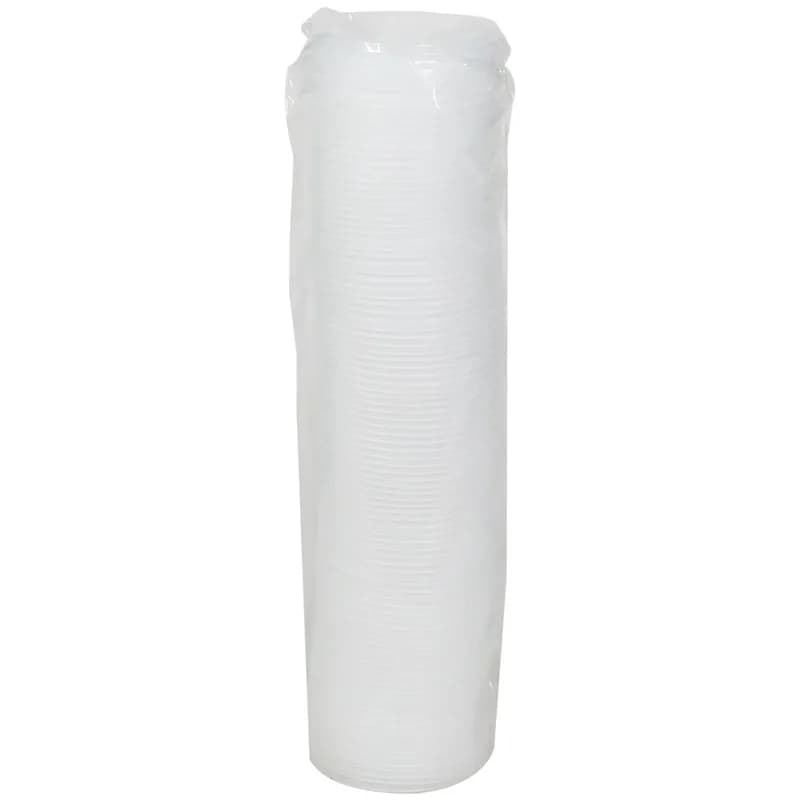 Lid Flat 3.625X0.25 IN HIPS OPS Translucent For 12-22 OZ Cold Cup With Hole 2400/Case
