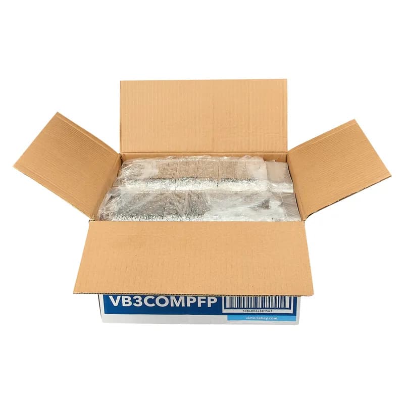 Victoria Bay Take-Out Container Base & Lid Combo With Paper Lid 8X6.5X1 IN 3 Compartment Aluminum Silver 250/Case
