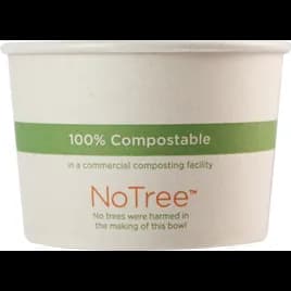 NoTree® Food Container Base 8 OZ Paper 1000/Case