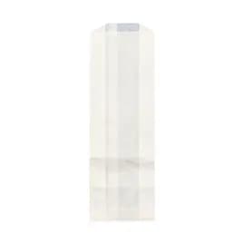 Bread Bag 4X2X12 IN Bleached Kraft Paper White Gusset 1000/Case