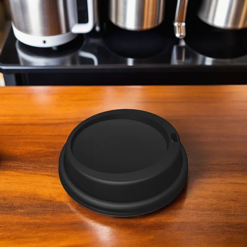 Victoria Bay Lid Plastic Black For 8 OZ Hot Cup Travel 1000/Case