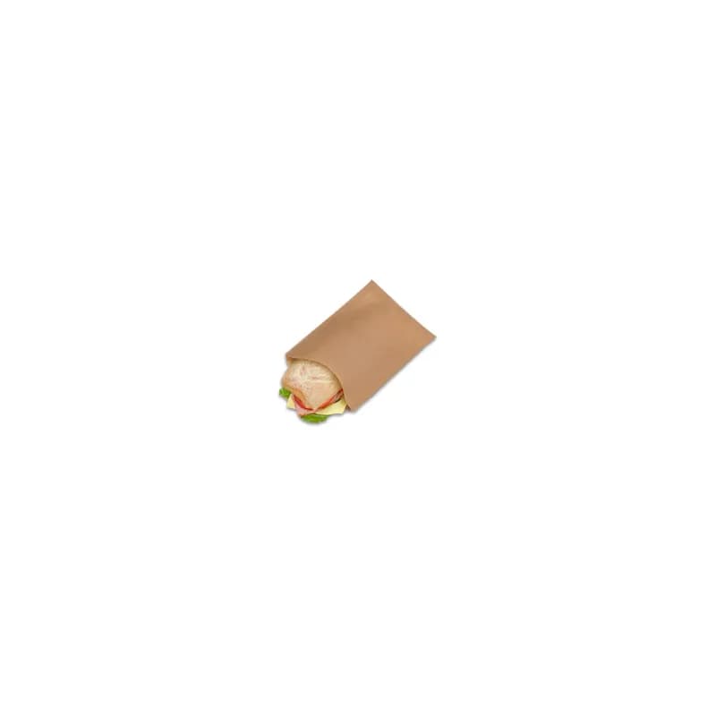 Bagcraft® EcoCraft® Sandwich Bag 6.5X1X8 IN Wax Coated Paper Kraft 2000/Case