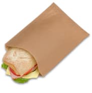 Bagcraft® EcoCraft® Sandwich Bag 6.5X1X8 IN Wax Coated Paper Kraft 2000/Case