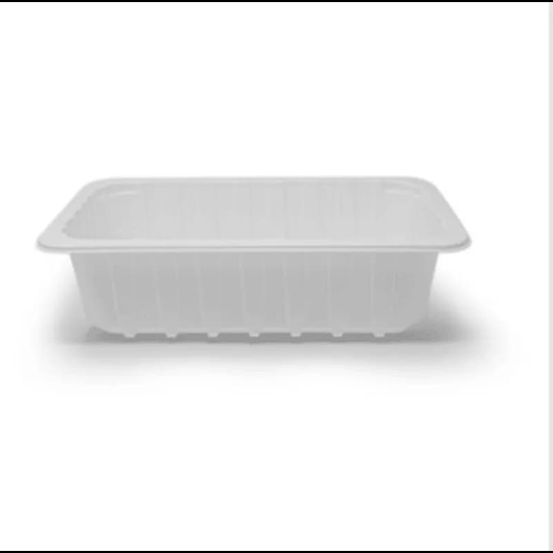 MAPfresh® 5 Meat Tray 12.44X10.28X2.5 IN PP White Rectangle Barrier 1656/Skid
