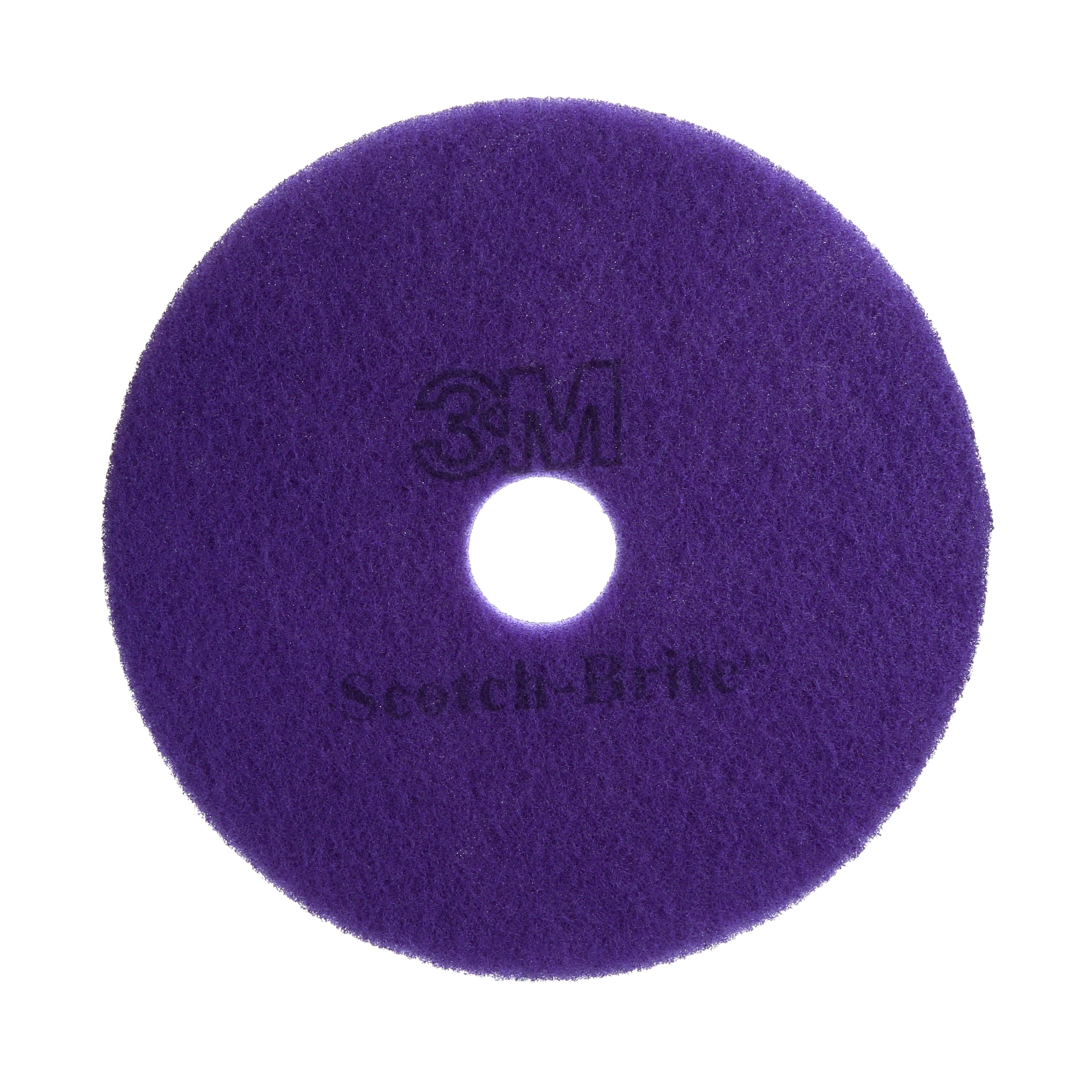 3M™ Scotch-Brite™ Purple Diamond Cleaning Pad 20 IN Purple Non-Woven Polyester Fiber Nylon 150-3000 RPM 5/Case