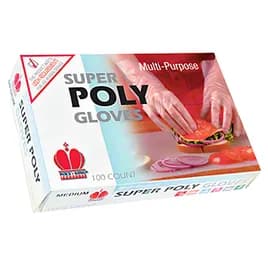Gloves Large (LG) Clear PET 100 Count/Pack 10 Packs/Case 1000 Count/Case