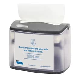 Cascades PRO Tandem® Napkin Dispenser 8.2X6.1X6.3 IN Gray Interfold Tabletop 4/Case
