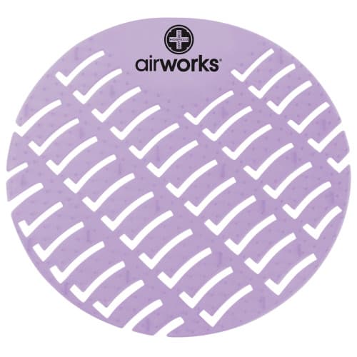 AirWorks® Urinal Screen Clean Cotton Light Purple EVA 10 Count/Box 6 Box/Case 60 Count/Case