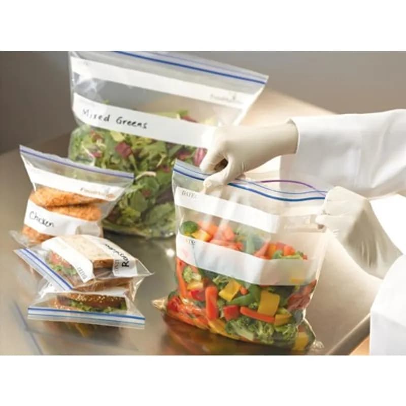 Bag 10.5X11 IN 1 GAL LDPE 2MIL Clear With Double Zip Seal Closure Label Strip 250/Case