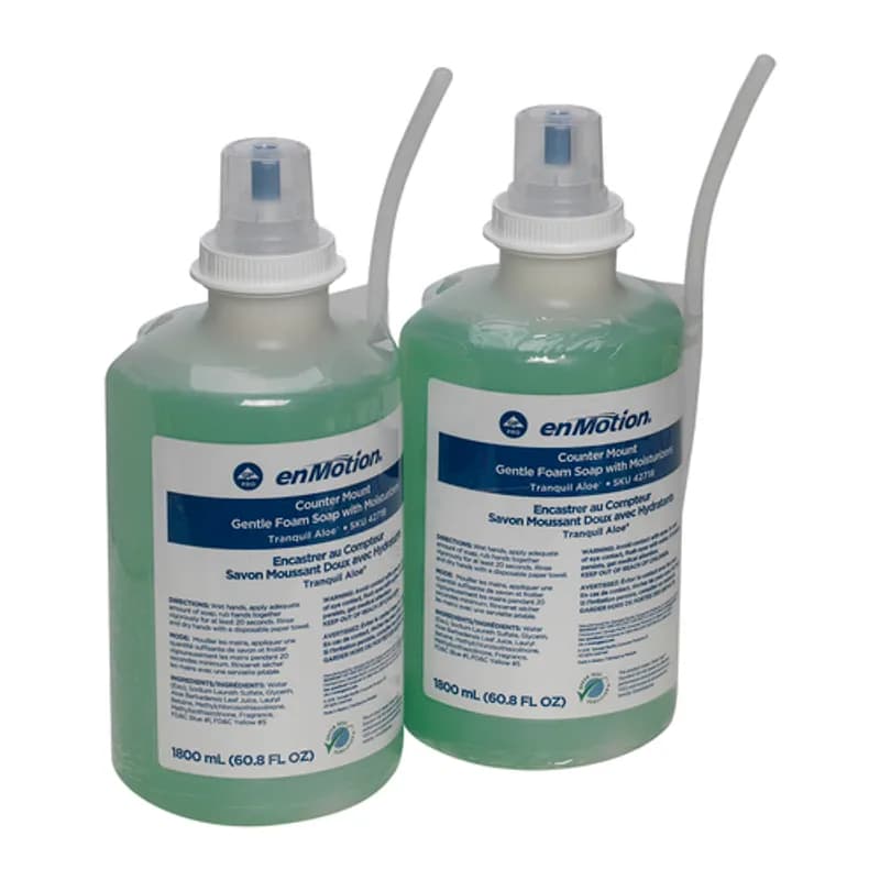 enMotion® Hand Soap Foam 1800 mL Tranquil Aloe Green Counter Mount 2/Case