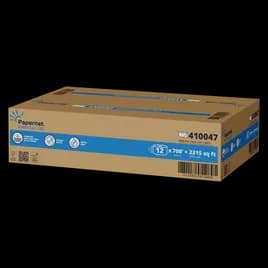 Papernet Everyday Use Toilet Paper & Tissue Roll 9IN X700FT 2PLY White Embossed Jumbo (JRT) 12 Rolls/Case