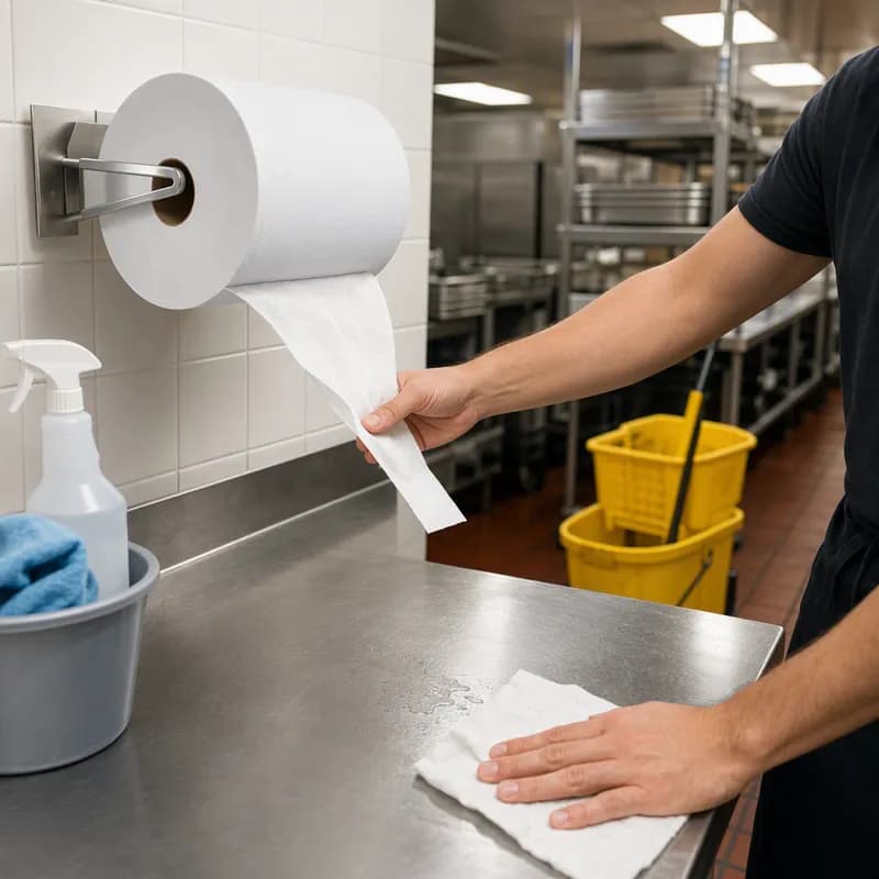 Roll Paper Towel 10IN 700 FT Bleached Standard Roll 4 Rolls/Case